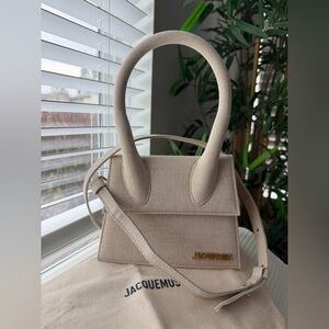 Jacquemus Beige Le Papier 'Le Chiquito Moyen' Bag SOLD